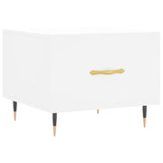 Tavolino da salotto | Tavolino da caff¨¨ | Tavolino da Soggiorno Bianco 50x50x40 cm in Legno Multistrato