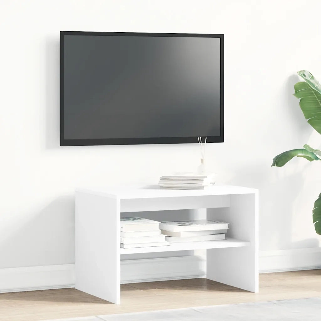 Mobile Porta TV Bianco 60x40x40 cm in Legno Multistrato 859100