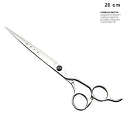 Forbice professionale per toelettatura dritta 20 cm denti di squalo