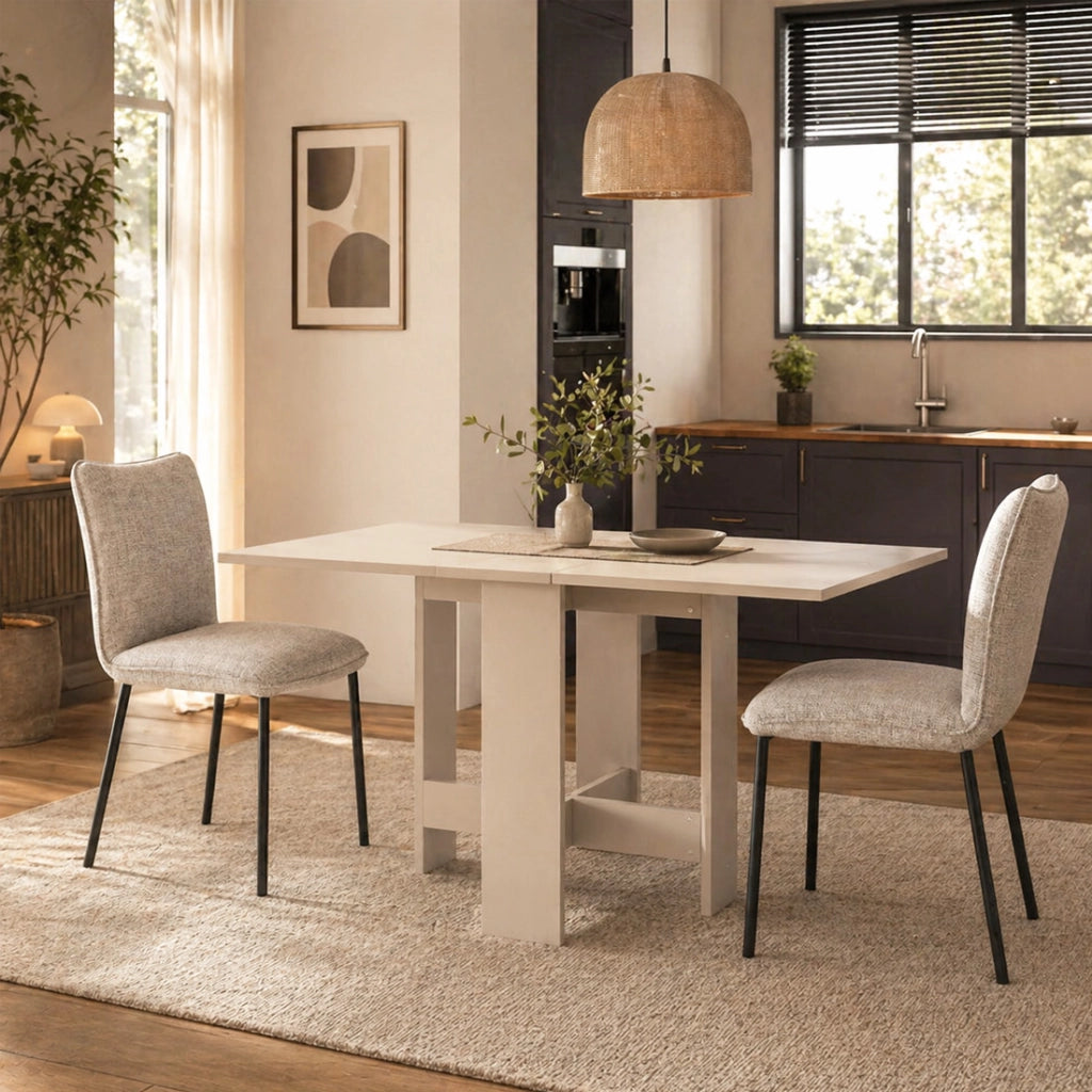 Tavolo Salvaspazio Consolle Allungabile 30-130x76 cm Artemio in Legno Sabbia