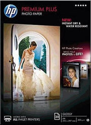 HP Confezione da 20 fogli carta fotografica Premium Plus, lucida A4/210 x 297 mm