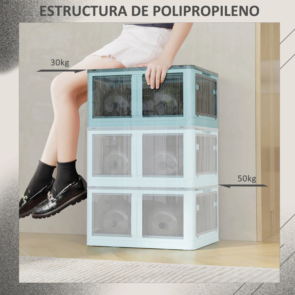 Cassa di Stoccaggio 69L ¨C zephmum ¨C Blu 60x42x34 cm
