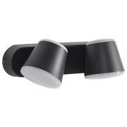 Lampada LED da Parete per Esterni in Alluminio Nero Design Moderno