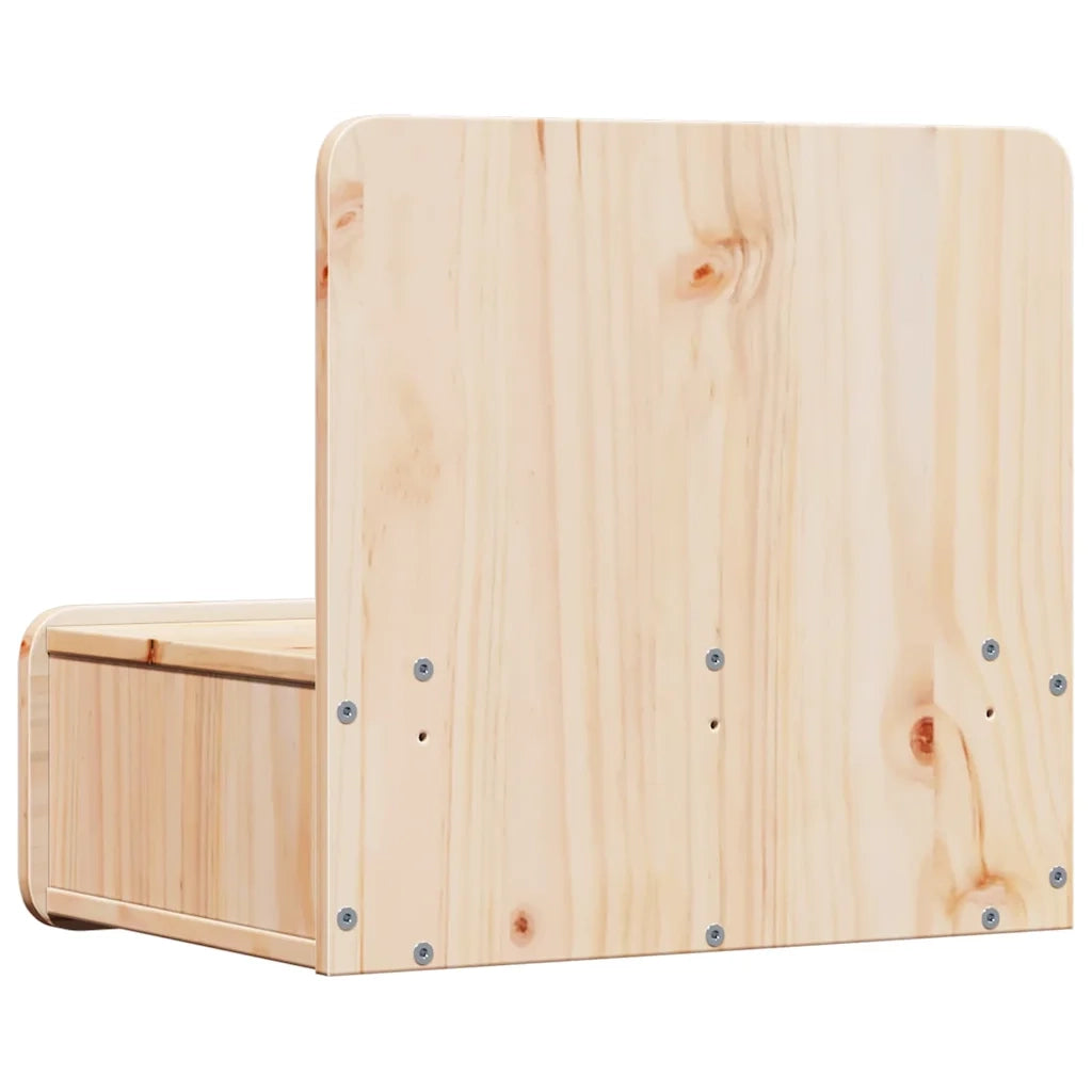 Set di 2 Comodini | Armadio da Notte | Mobiletto da notte Marrone 44 x 32,5 x 40 cm Legno di pino massello