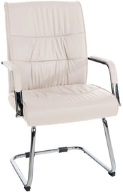 Sedia Sievert in similpelle crema