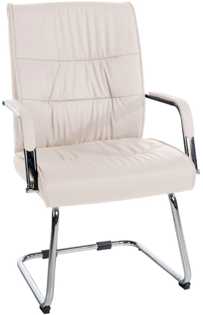 Sedia Sievert in similpelle crema
