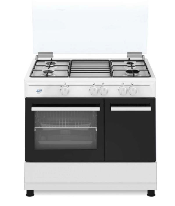 Ducati SD490GWE Cucina a Gas libera installazione 4 Fuochi con Forno elettrico 59 Litri 90x60 cm Bianco