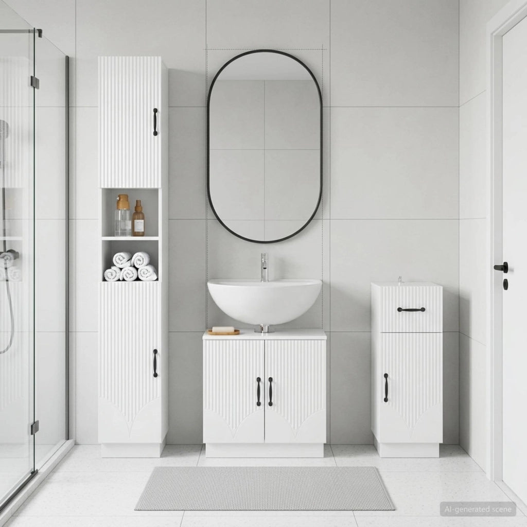 Set di armadietti da bagno in 3 pezzi HOORN 3417877