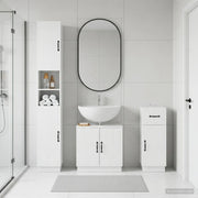 Set di armadietti da bagno in 3 pezzi HOORN 3417877