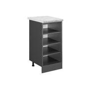 Scaffale da cucina R-Line Antracite/Antracite 40 cm PL Marmo Vicco