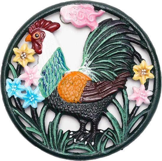 Sostegno in acciaio inossidabile a rullo rotondo per padella o teapot decorativo per cucina o tavolo da pranzo