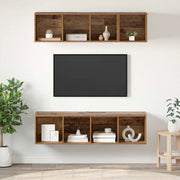 vidaXL Set di mobili TV 3 pcs Legno vecchio Legno multistrato