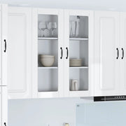 Mobile da cucina con lo scaffale-Armadio da cucina Bianco Lucido 80 x 31 x 100 cm 266703