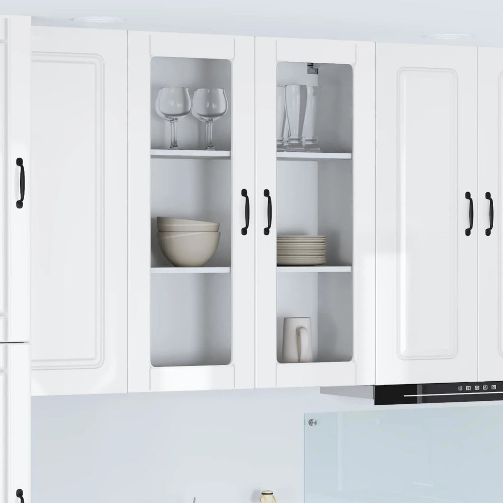 Mobile da cucina con lo scaffale-Armadio da cucina Bianco Lucido 80 x 31 x 100 cm 266703