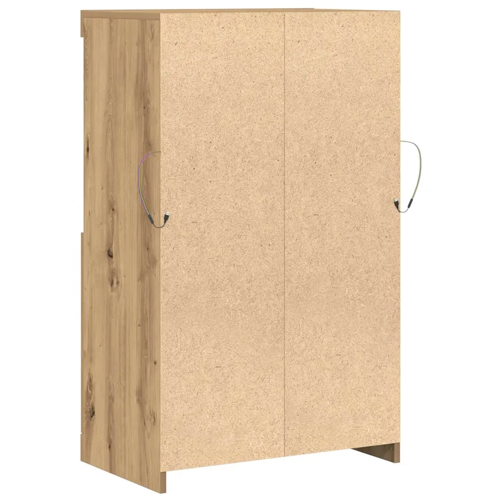 Credenza | Madia LED Marrone 60 x 37 x 100 cm Legno multistrato