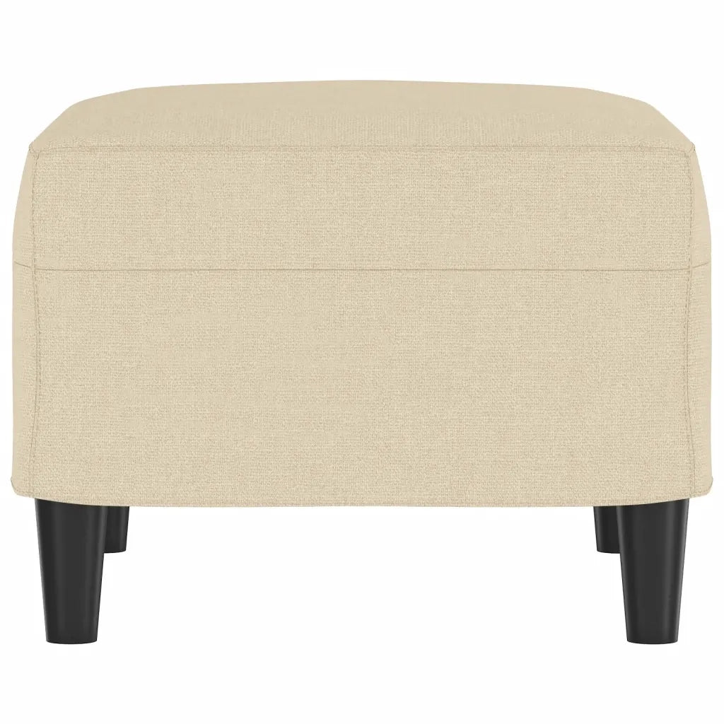 Poggiapiedi Crema 60x50x41 cm in Tessuto 349281