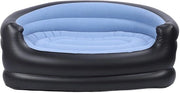 Banco Inflatabile - Sedia Inflabile Confortevole - Dimensioni 135 x 84 x 62 cm - Materiale PVC/Flanella - Inclusi Patch di Riparazione