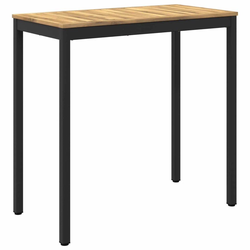 Tavolo Bar da Giardino Bianco e Nero 108,5 x 55 x 105 cm 901778