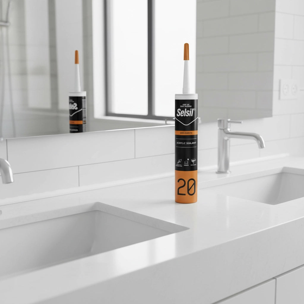 Kit 25 pezzi silicone acrilico verniciabile bianco impermeabilizzante 310 ml
