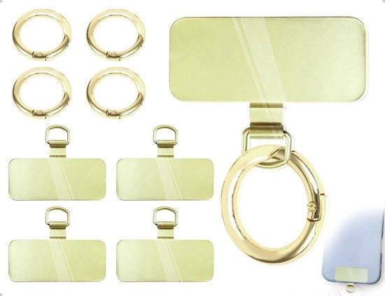Cavo di collegamento portatile - Manubrio retrattile - Ospite per badge - Anello metallico - Universale - Per escursioni/campagna - Lanyard