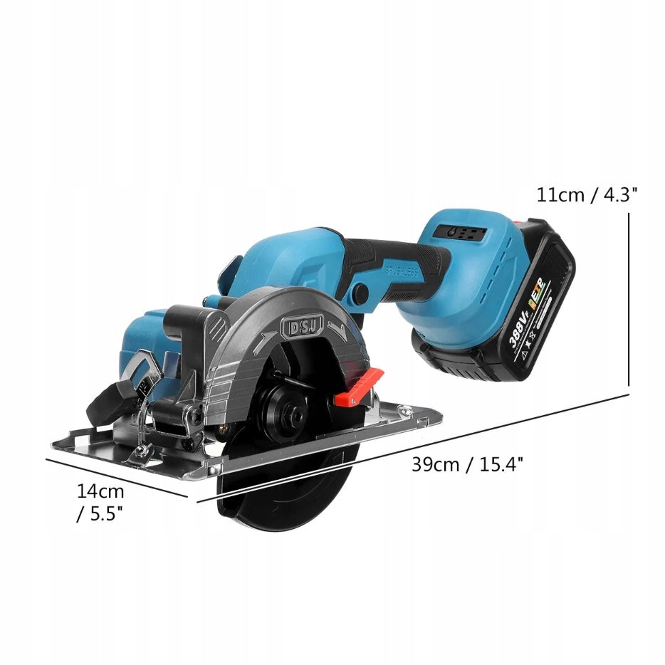 Sega Circolare a Batteria Bark Beetle BB21V – Mobilità Senza Fili, Motore Potente | 2 Batterie 4Ah, 6500 RPM