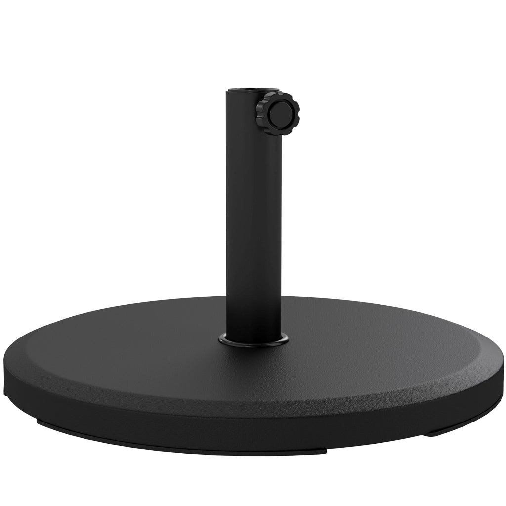 Base per Ombrellone in Cemento da 13kg ¨C Zephmum ¨C Nero, 34/38/48mm