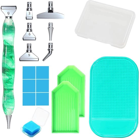 Accessori per pittura con diamanti Penna per pittura con diamanti metallica per il riempimento di pittura con diamanti Strumento per adulti e bambini Arte fai da te Artigianato DIY
