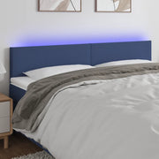 Testiera a LED-Testata con LED Blu 160x5x78/88 cm in Tessuto 576898