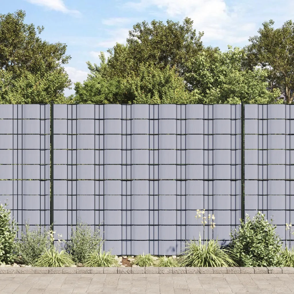 Recinzione Frangivento da Giardino | Recinzione da cortile PVC 70x0,19 m Grigio Chiaro