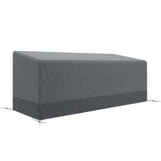 Copertura per Mobili da Giardino Impermeabile Antigelo Anti-UV 600D Oxford ¨C zephmum ¨C 190x72x76cm Grigio Chiaro
