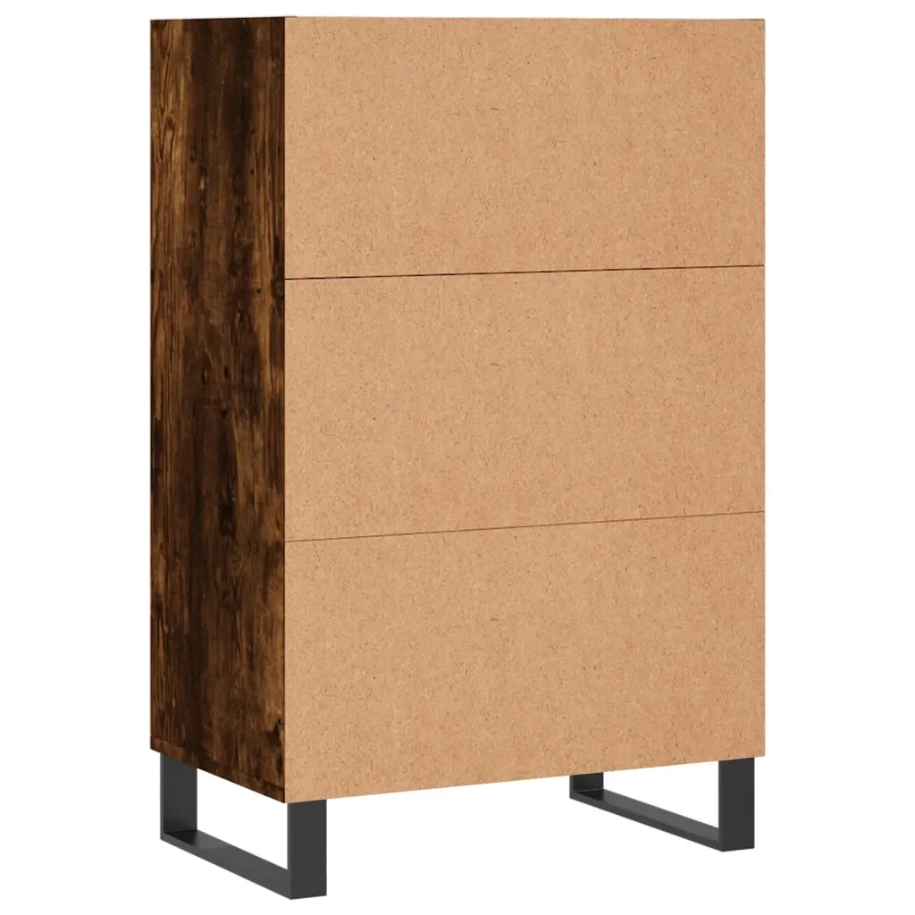 Credenza | Madia | Buffet da pranzo | Armadio da pranzo Rovere Fumo 57x35x90 cm in Legno Multistrato