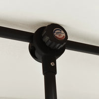 Ombrellone da Esterni Palo in Alluminio 180x130cm Bianco Sabbia  cod mxl 54694