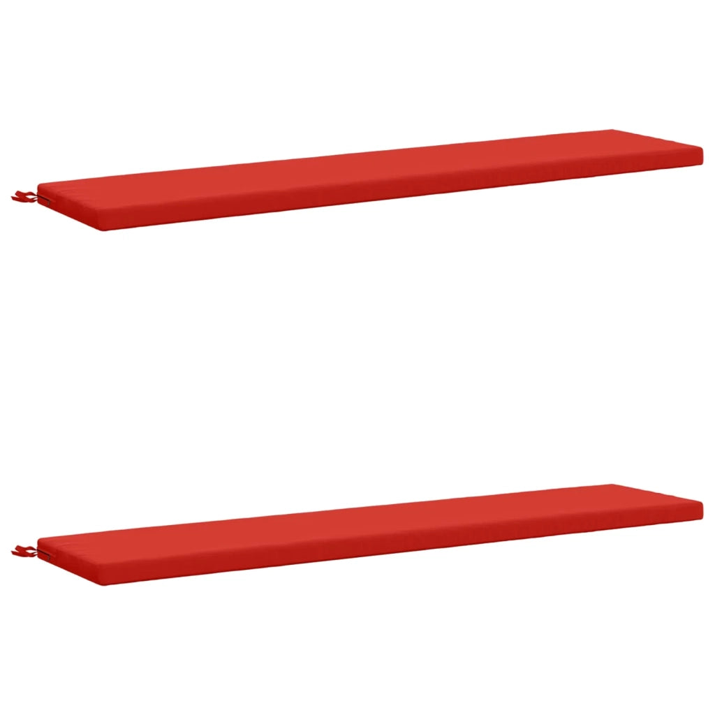 Cuscini per Panchina a 2 Pezzi SOEST 2 pz 100% Poliestere Rosso 949189
