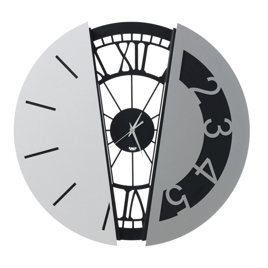 Orologio da parete di design composto Metamorphosi Bronzo, avorio e sabbia