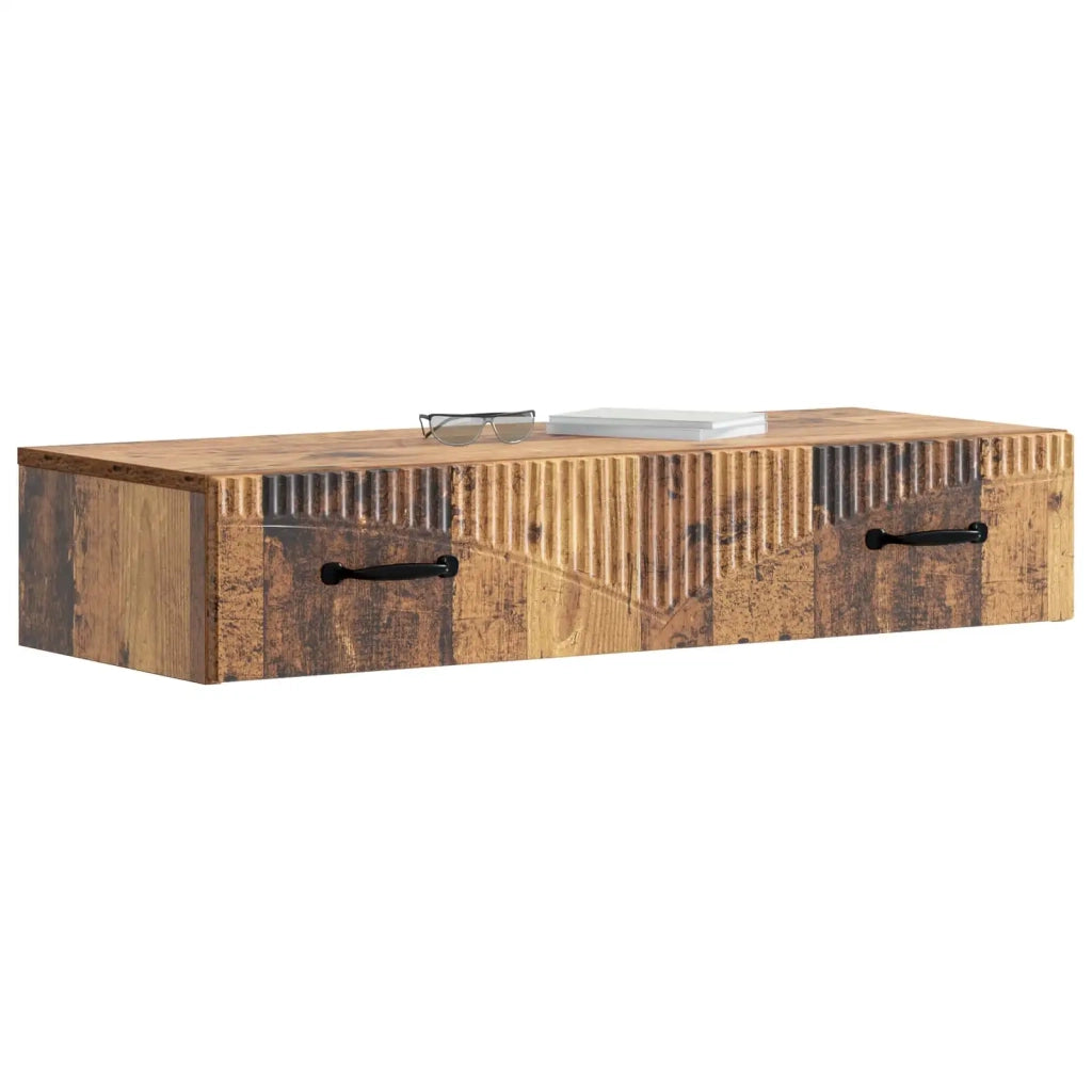 Tavolino da Parete Laterale Legno antico 87,5 x 34,5 x 17 cm 899013