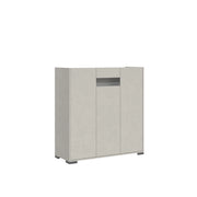 Credenza alta 3 ante 100x35x110 cm cashmere - RIFLESSO