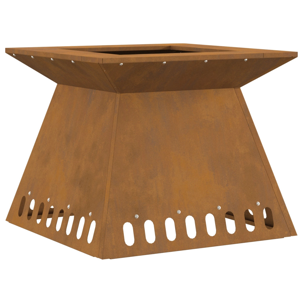 Braciere 48x48x40 cm Acciaio Resistenti alle Intemperie