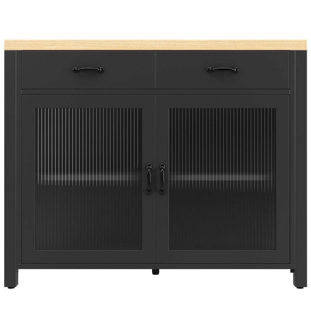 Tavolo da Bar con Piano in Legno e Striscia LED ¨C Xylo ¨C Nero, Altezza Regolabile