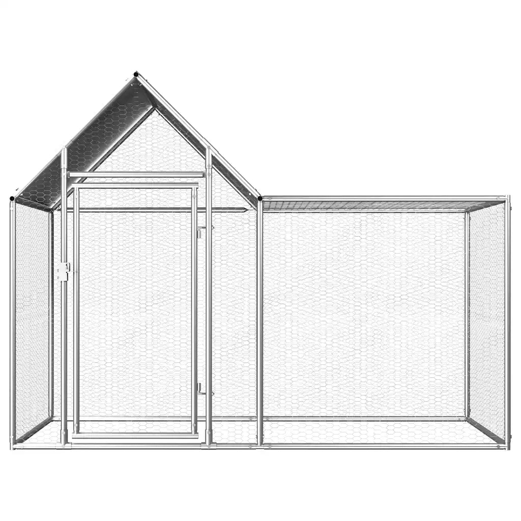 Pollaio 2x1x1,5 m in Acciaio Zincato CFW3446792