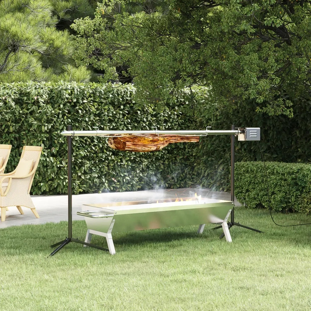 Set Griglia e Vassoio Barbecue Automatico in Acciaio Inox CFW3700692