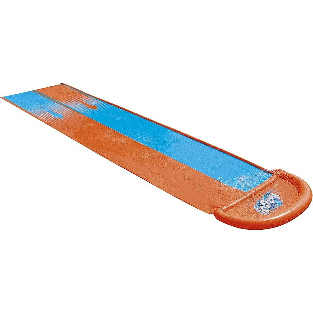 Trade Shop - Scivolo Doppio Acquascivolo Giochi Giardino Gonfiabili Con Spruzzi 488 Cm 52328 -