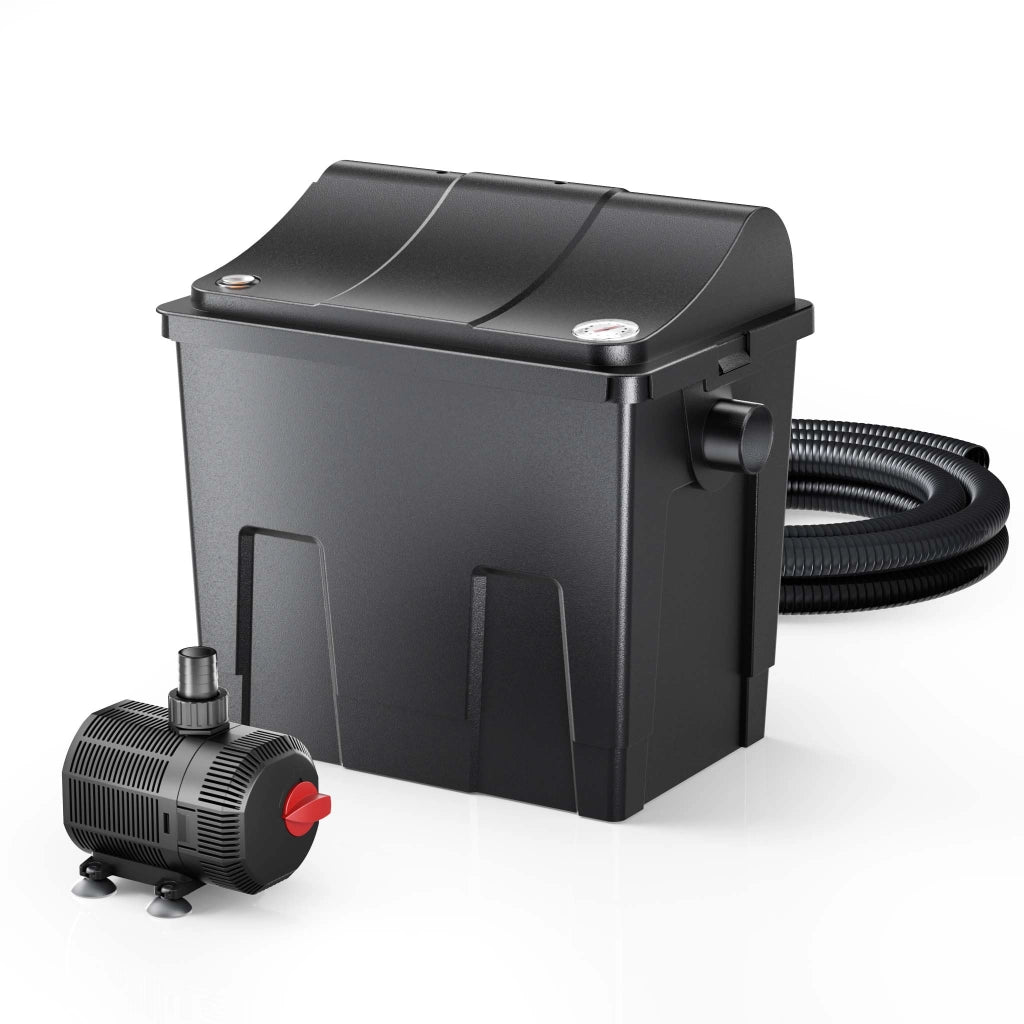Filtro biologico per laghetto CBF-200T con chiarificatore UVC 9 W e pompa 2.300 l/h da 35 W
