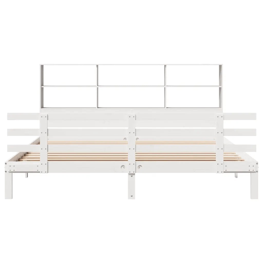 Giroletto con Libreria senza Materasso 180x200 cm in Legno Pino 3322764