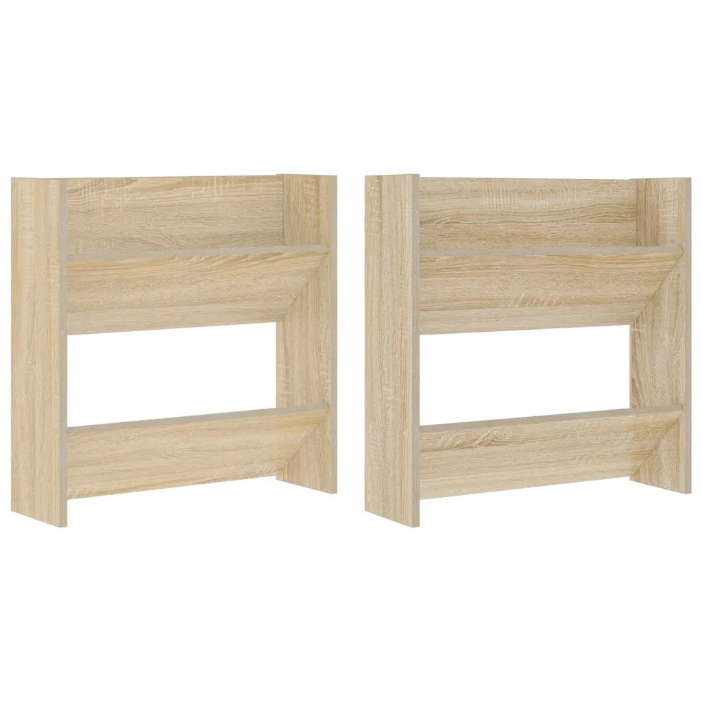 Scarpiere Muro 2 pz Rovere Sonoma 60x18x60 cm in Truciolato cod mxl 50122