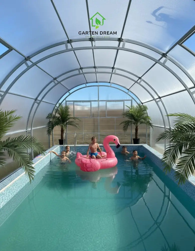 Copertura per Piscina Garten Dream OASIS 4x4 m con Policarbonato 4 mm