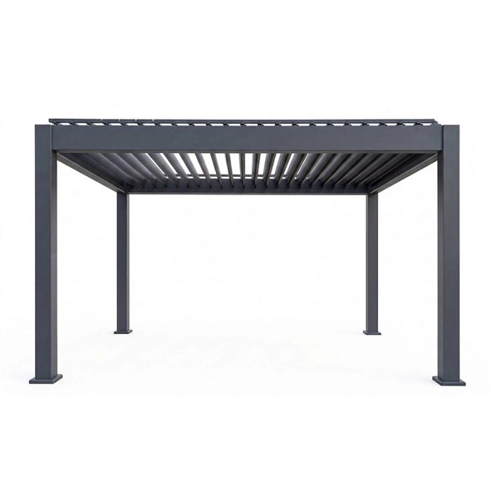 Pergola Bioclimatica in alluminio 3x4 m, con luci LED perimetrali
