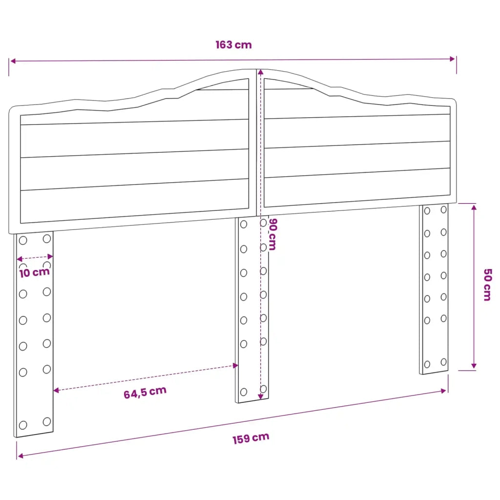Testiera Rovere fumé Legno ingegnerizzato 888644