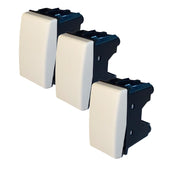 Kit interruttore unipolare illuminabile 16ax compatibile bticino matix *** numero pezzi 3, confezione 1