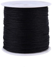 Corda in Nylon da 100m - Corda in Nylon Duratura - Corda Macrame Flexibile - Corda con Punti di Aggancio - Corda a Coda di Rat - Adatta per Pennelli e Perline - Corda Macrame