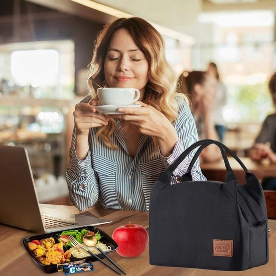 Borsa Fredda Leggera per Picnic e Spuntini Insolata a Molla con Chiusura a Zip Idrorepellente